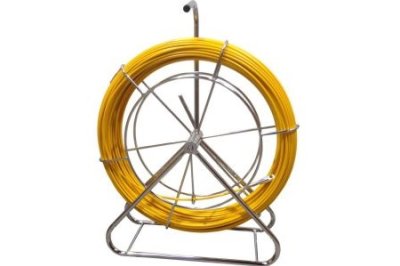 Glass fiber reinforced duct rod &Oslash; 7mm, length 80m, galvanised steel reel