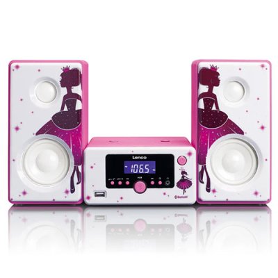 Lenco Micro set with FM Radio, Bluetooth, USB and Aux Ingang - Princess