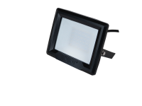 HiLume 30W LED flood light, IP65, Black, 3000K, c/w 1m flex