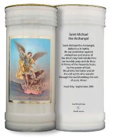 Pillar Candle - St.Michael the Archangel   (8695/MIC)