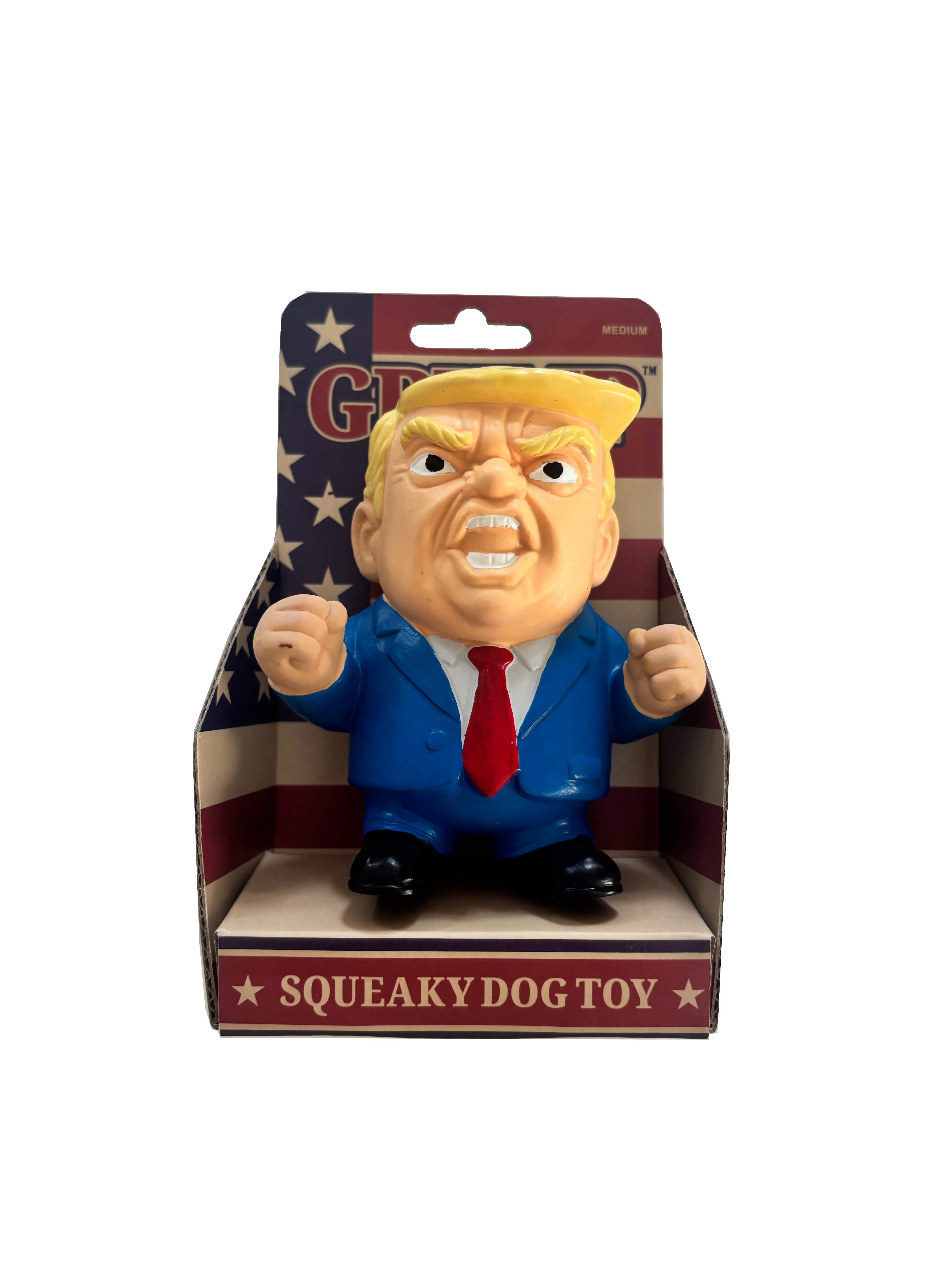 Grump Latex Squeaky Dog Toy - Medium 12cm x 1