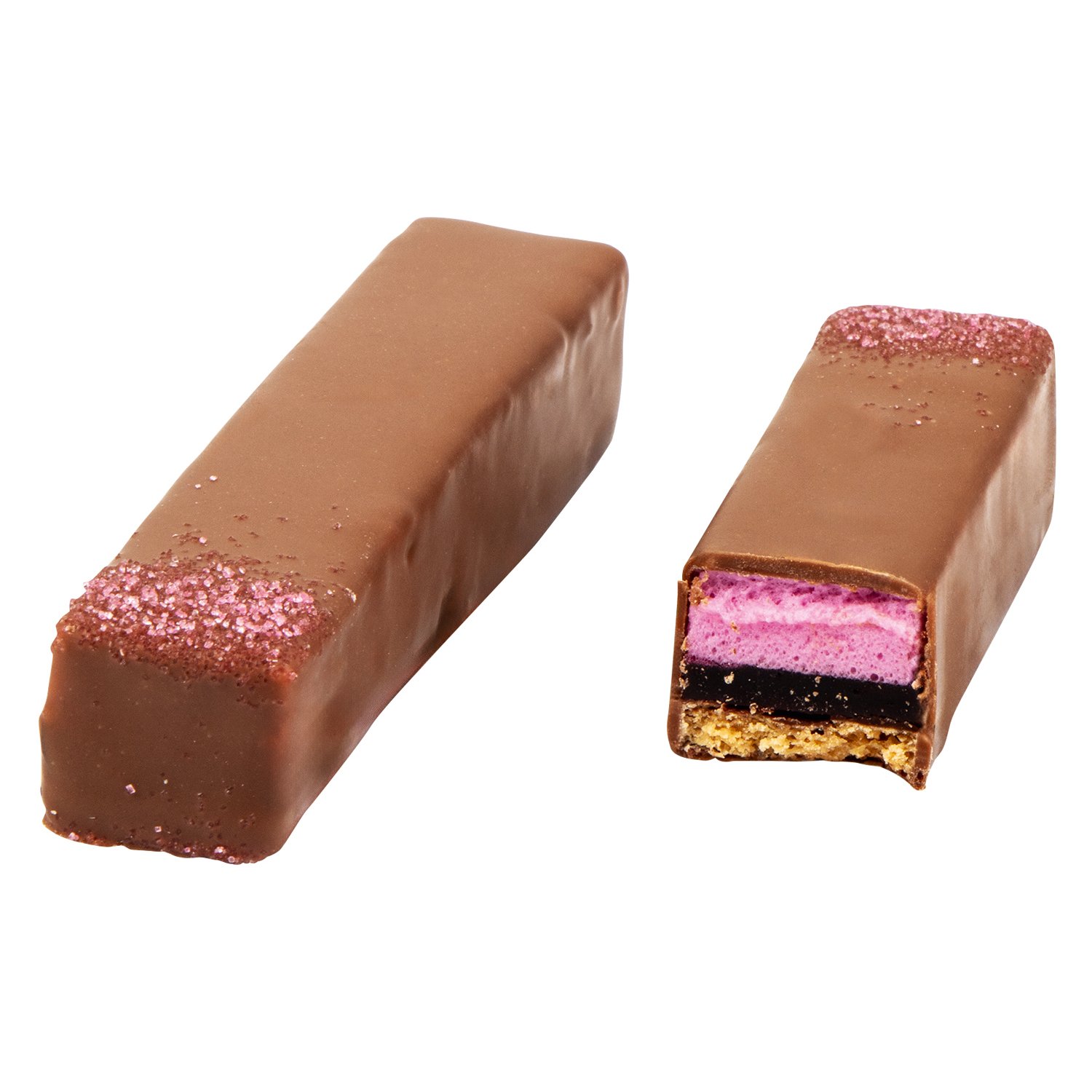 Mallows - Mallow Cookie Batons - strawberry covered in milk chocolate 36g x 24pcs