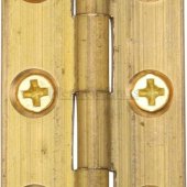 HG99-110-NB - Heritage Brass Cabinet Hinge Brass 1 1/2 Natural Brass Finish