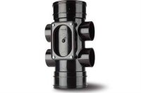 Polypipe Access Pipe 4in/110mm. Double Socket - 4 Boss Shoulders SWA43B