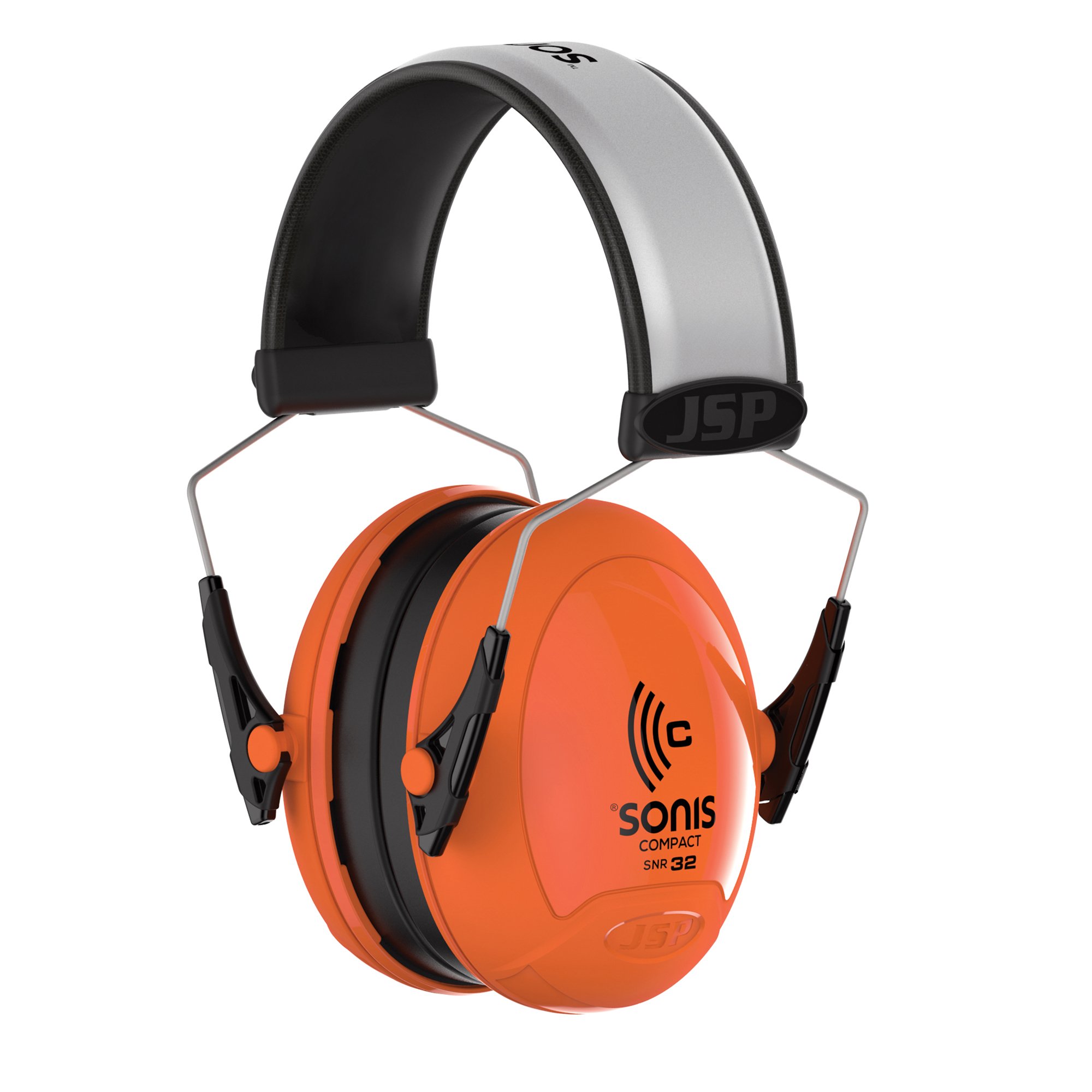 Sonis&reg; Compact Low Profile Extra Visibility Adjustable Ear Defenders 32dB SNR