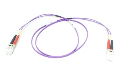 Patchkabel LC/UPC-LC/UPC Duplex OM3 (50/125) 1M (1,6mm/Aqua)