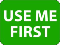 SIZE 36x28mm USE ME FIRST LABEL (ROLL 1000)