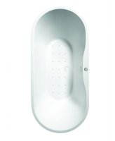ANDREA 1555X745MM FREESTANDING AIR JET SYSTEM WHIRLPOOL BATH COLOURED