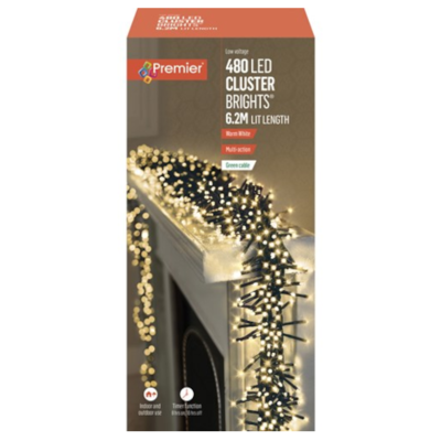 Premier 480 LED Multi-Action Clusterbrights - Warm White