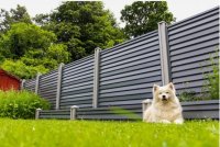 SmartFence Anthracite Grey Metal Fence 1.8 x 1.5 Metre (6x5Ft)