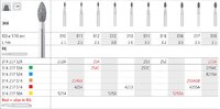 Intensiv SA Fine Diamond Football Bur - 6pk Size 022 - DMI Ireland's Leading Dental Supplier - Next Day Delivery