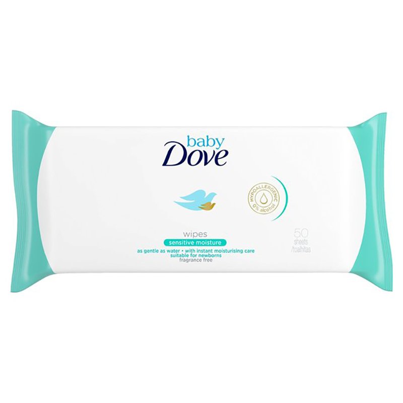 Dove Baby Fragrance Free Moisture Wipes 50s