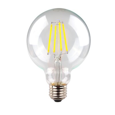 6W LED Spherical G95 Dimmable Lamp with Edison Screw Base 2700k