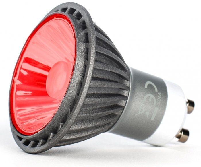 7w LED GU10 Dimmable Red