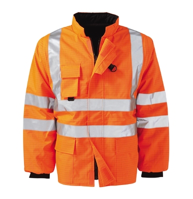 Ash Flame Retardant Anti Static Hi-Visibility Gilet Orange