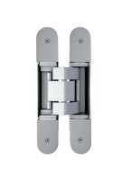 Invisacta IN310 3D Adjustable Concealed Hinge - Capacity 120 Kg - Screws And Caps Included Satinized Silver