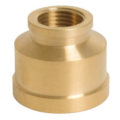 Verloopmof messing 1/4Fx3/8F