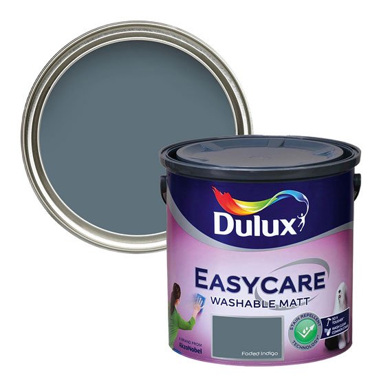 Dulux Easycare Washable Matt Faded Indigo Paint Pat McDonnell Paints