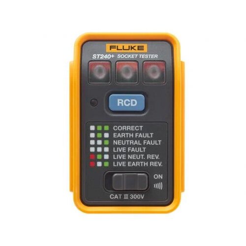 Fluke ST240+ Socket Tester with RCD Test Button