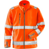 Fristads Hivis Class 3 Fleece Jacket, Orange