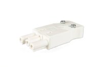 Metway 3 Pole Male Flat White Plug Connector