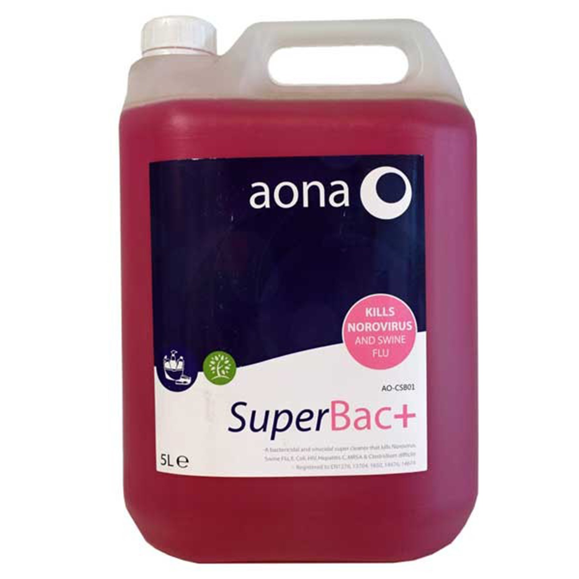 5L AONA SUPERBAC+ CONCENTRATE UNPERFUMED CLEANER DISINFECTANT