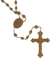 Plastic Rosary - Corded - Brown   (6014/BR)