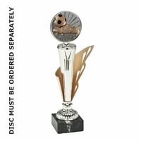 270mm Blaze Winged Trophy Silver with Gold