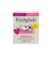 Forthglade Complete Grain Free Adult Trays - Salmon with Potato & Veg 395g x 18
