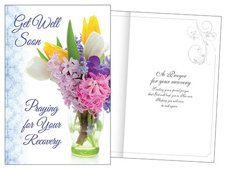 Card -  Get Well Soon -  With Insert   (20218)