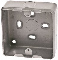 1/2 GANG SURFACE METAL BOX KO