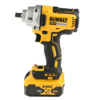 Dewalt 18V XR Brushless Compact High Torque 1/2" Impact Wrench - 2 X 5Ah