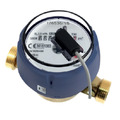 Watermeter GSD8-I DN15 - 1/2 (3/4) koud water + impuls connector