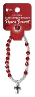 Glass Rosary Bracelet/July/Header Card  (63857)