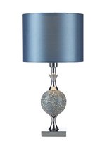 Elsa Table Lamp, Blue Mosaic Complete with Shade | LV1802.0131