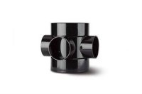 Polypipe Short Boss Pipe 4in/110mm. Double Solvent Socket Requires Boss Adaptor SE60B