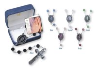Glass Rosary/Real Crystal/Green   (6328/GRN)