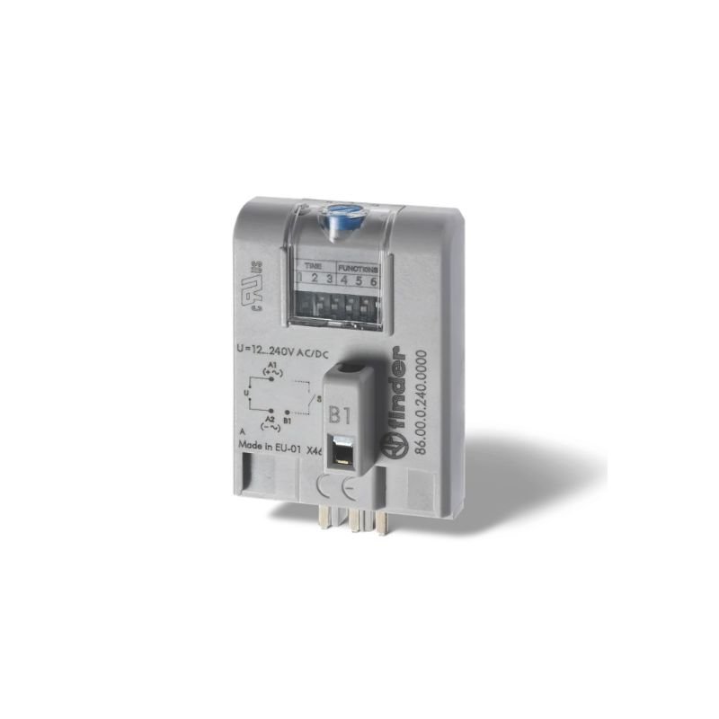 86.00.0.240.0000 Finder 86 Series Multi-function Timer Module 0.05s-100h 12-240V AC/DC