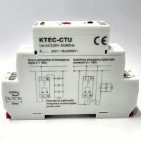 DIN RAIL MOUNTED KTEC CENTRAL TEST UNIT, EMERGENCY-LIGHT-TEST-RELAY AC 230V,16A,1XSPDT,18MM, MODULAR VERSION