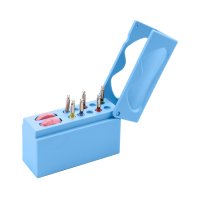 Autoclavable Plastic Endo Dispenser with Counter 10 Holes - Blue