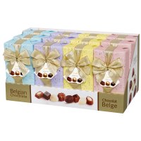 Display of assorted chocolates in Italia 2 design boxes - 12x250g