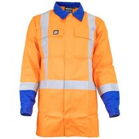 I-JTXPCNFR-JACKET ARCGUARD 11CAL TTMC-W17 X-TAPE 240GSM NATURAL FIBRE ZIPPED ROYAL BLUE/ORANGE