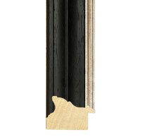 Matt Black Silver Sight - Open Grain