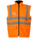 Supertouch Hivis Orange Bodywarmer, Quilted