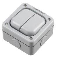 MK MASTERSEAL 10A 2GANG OUTDOOR SWITCH IP56