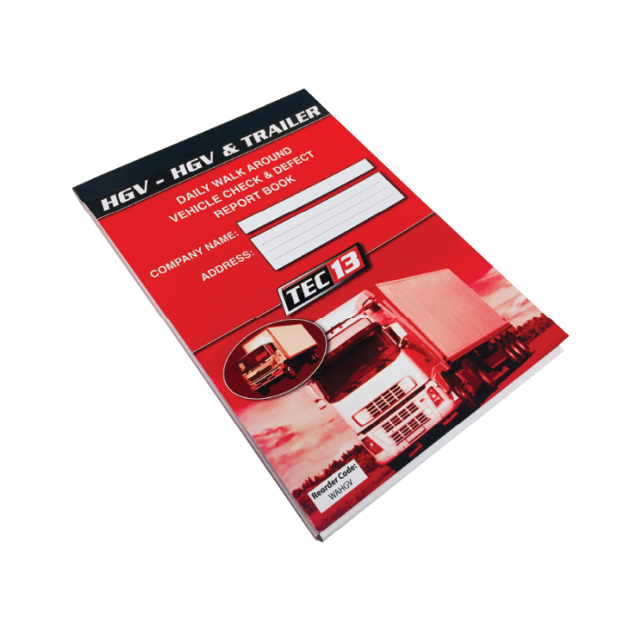 Vehicle Walkaround Checkbooks 