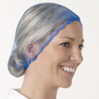 Aburnet HairTite Standard Blue Metal-Free Hairnets (Pack of 100)