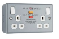 NEXUS METALCLAD 13 AMP RCD PROTECTED SOCKET