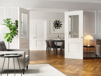 NM32 FROSTED PREMIER WHITE. DOOR SIZE : 78X30