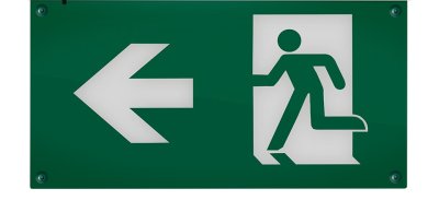 CROMPTON KRIOS EMERGENCY EXIT BLADE- LEFT & RIGHT LEGEND